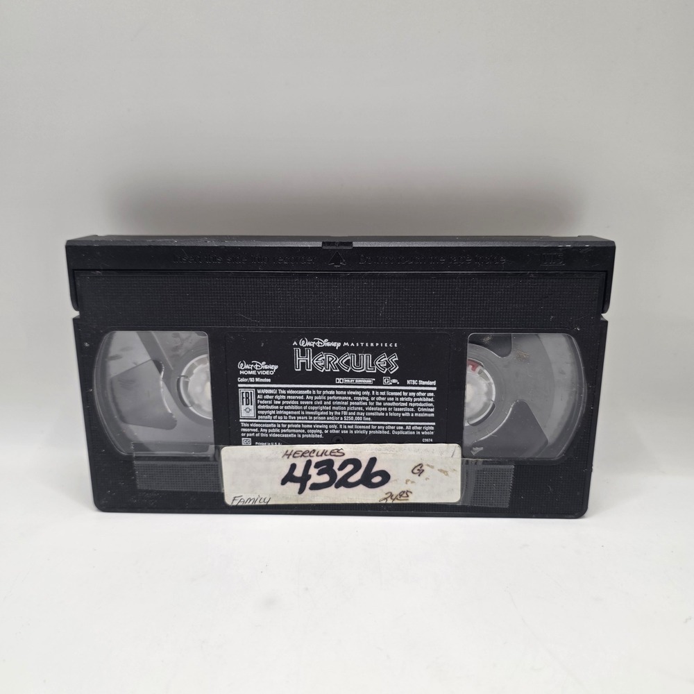 Disney Hercules VHS Masterpiece Collection Animated Movie Vintage 90s Tape G